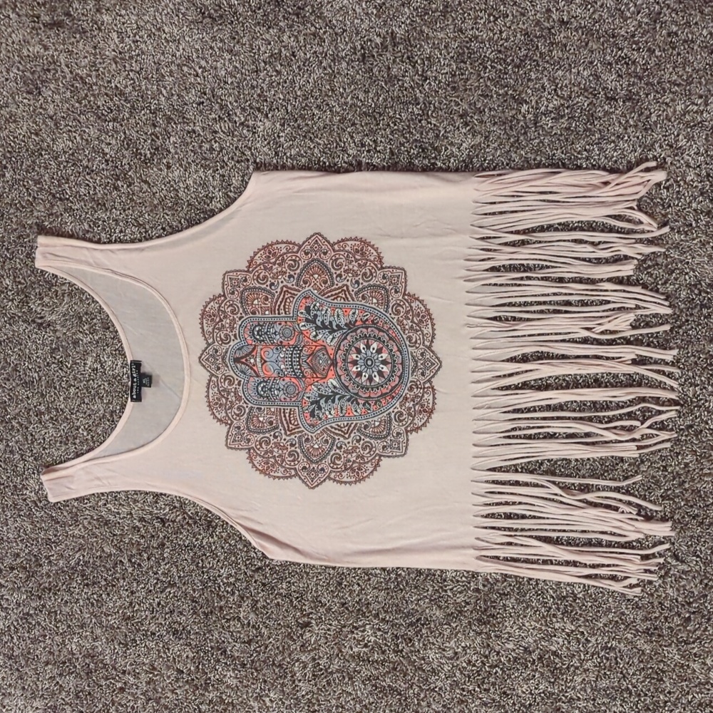 About A Girl Fringe Tank size XL